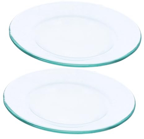 Ipetboom Platos de Revestimiento Antifugas para Calentadores de Cera Fundida 2 Piezas Tamaño Estándar Material Cerámico Reutilizables para Calentadores de Fragancias y Aromaterapia