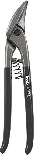 kwb Profi Blech-Schere Links-Schnitt, f. enge Kurven, Schneiden für Blech max. 1,5 mm und Edelstahl / V2A bis 1 mm ausgelegt, Links, 260 mm
