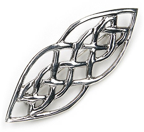 Spilla in argento 925 massiccio, ago in argento Sterling 925 vestimento celtico a dimensioni: 5 cm x 2 cm