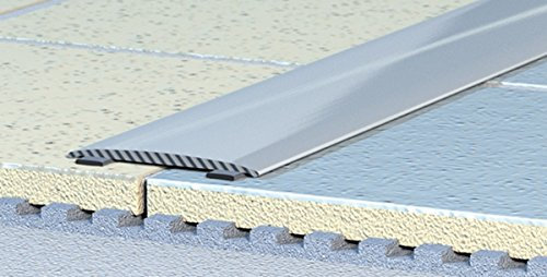 Übergangsprofil, Abschlussprofil, extra flach - 38 x 2 mm-selbstklebend (C 05) - Alu-eloxiert: Natur-Silber (2)