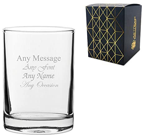 Personalised Engraved Hiball 6oz Whiskey Tumbler Glass Usher Best Man Wedding Gift