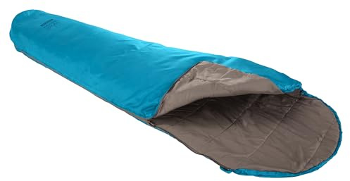 Grand Canyon WHISTLER 190 - saco de dormir de mamá con capucha plana y cremallera completa - Saco de dormir premium para acampar al aire libre - Límite 13° - Caneel Bay