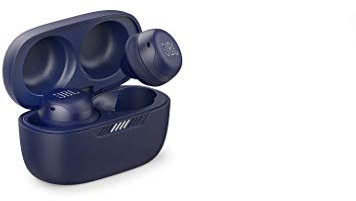 JBL Live Free NC+ TWS – Kabellose In-Ear-Kopfhörer mit Noise Cancelling - Blau – Bis zu 21 Stunden Akkulaufzeit – Inkl. Ladebox