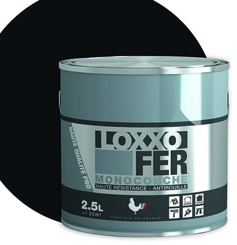 Loxxo - Pintura de hierro antioxidante glicero, 0,5 l, negro, 0,5 L