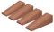 Fermaporta in Legno, 4 Pezzi Antiscivolo Fermaporta di Sicurezza in Legno di Faggio Massiccio Cunei per Casa, Ufficio, Bagno, Porta del Balcone, Camera dei Bambini