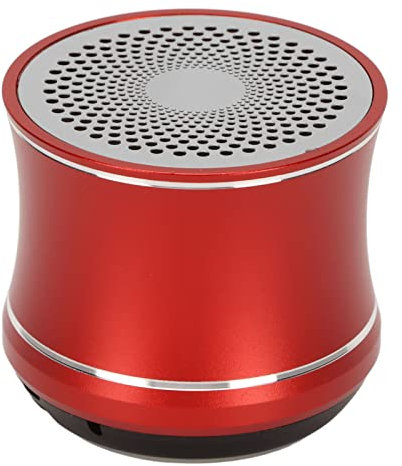 Asixxsix Bluetooth Speaker, Mini Waterproof Wireless Speaker with Loud Volume, Portable Speaker with Lanyard for Party Travel Beach Outdoor Home, Compatible with Bluetooth Enabled Devices (Red)