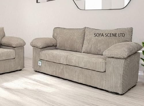 Amalfi High Back 3+2 Sofa Set, Mink (3 Seater)