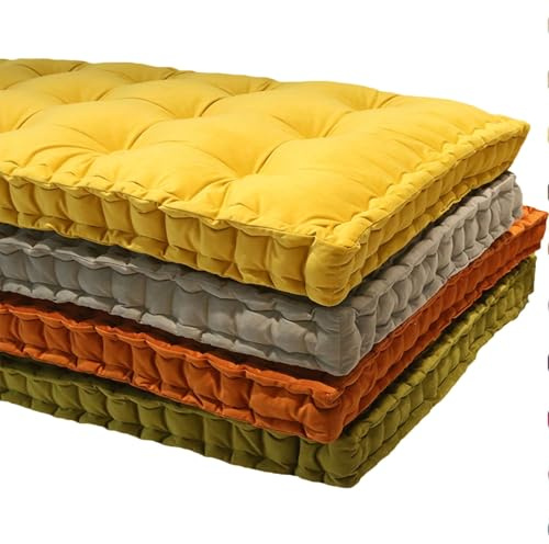 BangDon Cuscini per panca trapuntati personalizzati Design con imbottitura in spugna ispessita Cuscino per sedia a dondolo con cinghie antiscivolo Dimensioni e colore personalizzati Cuscino per seduta
