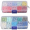 Xolsurg 400 Pcs Sealing Wax Beads 20 Colors Storage Box Bright Easy Wedding Crafts Gift DIY