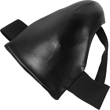 Milisten Professional Breathable Groin Protector Cup for Men and Women High Density Shock Absorption Crotch Guard Lightweight PU Material One Design for Boxing Taekwondo Martial Arts