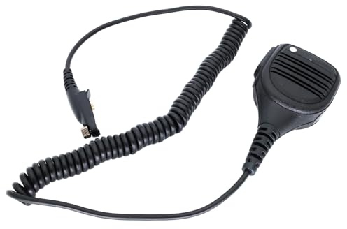 Kalttoy Haut-parleurs radio micro épaule revers main microphone 3,5 mm prise son portable pour GP328plus GP338plus portable