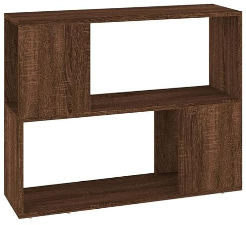 Eleganz Sistema de estanterías como separador de habitaciones en aspecto de roble 80 x 24 x 63 cm de material de madera – elegante y estable para salón, oficina o espacios pequeños – solución de