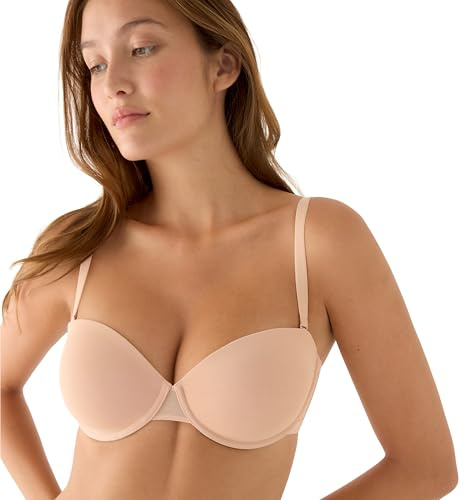 YSABEL MORA Sujetador sin Tirantes. Colección nomarks, Modelo Mar. Sujetador Bandeau Versátil Ideal para Cualquier Estilo. Soporte Invisible con Varilla de Sujeción.