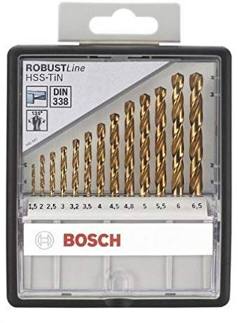 Bosch 2607010539 135 mm HSS-TiN Drill Bits (13-Piece)