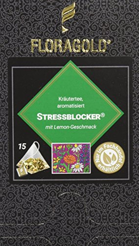FLORAGOLD Pyramidenbeutel Kräutertee Stressblocker, 1er Pack (1 x 45 g)