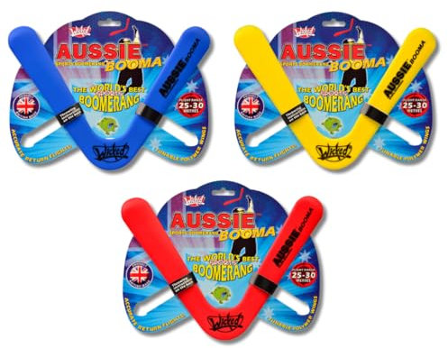Wicked Wicked WKAUS Returning Sports Bumerang, Mehrfarbig