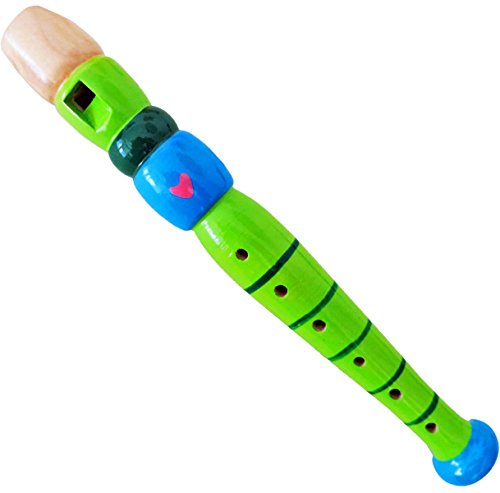 Keepdrum KFL1GR flauto in legno per bambini verde