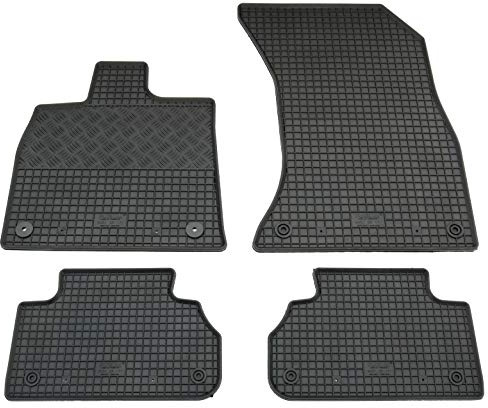 Gummi Fußmatten Set, 4teilig, Gummifußmatten Gummimatten Matten