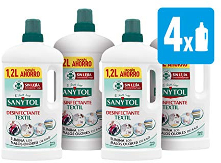 Sanytol Disinfectant for Clothes – 4 Containers 1200 ml – Total: 4800 ml