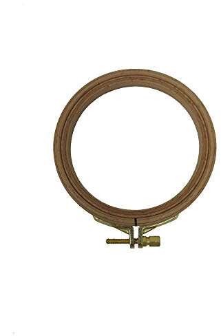 Nurge Premium-Beech Holz Gold Haken Quilting Hoop 4 zoll / 10 cm Durchmesser - 16 mm Dicke