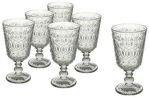 Villa d'Este Home Tivoli 5906772 New Marrakech - Lot de 6 verres à pied, en verre, 310 ml