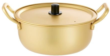 Koreanischer Ramen Nudeltopf aus Aluminiumlegierung, Ramen Topf, Instant Nudeltopf, Koreanischer Topf Induktion, Suppentopf Für Elektrische Keramikheizungen(2.5L)