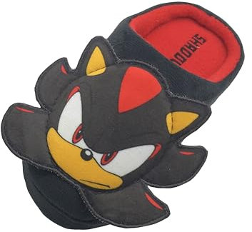 Sonic The Hedgehog, Sonic Hausschuhe für Jungen oder Mädchen, Schwanz, Knöchel oder Schatten, Größe 43-38, shadow, 32 EU