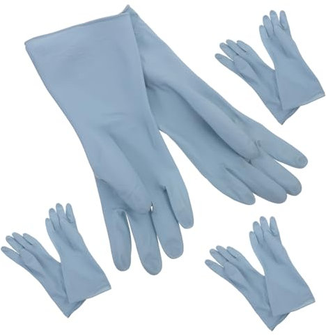 WESIEVYA Spülhandschuhe Für Küche Und Haushalt Gummihandschuhe Zum Reinigen Und Geschirrspülen Große Handschuhe Zum Putzen