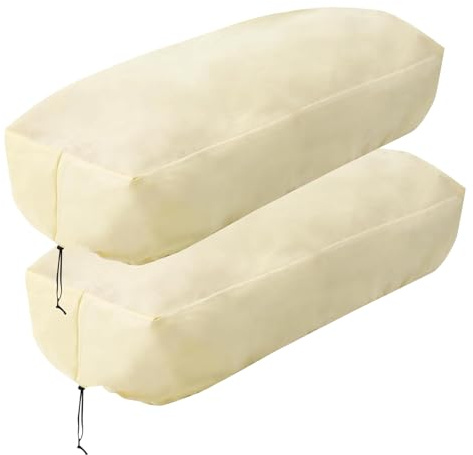 Housse de parterre surélevée – 2 pièces couvercle rectangulaire pour fleurs avec cordon, protection réutilisable pour plantes hivernales, pour serre jardin extérieur, climat froid balcon cour