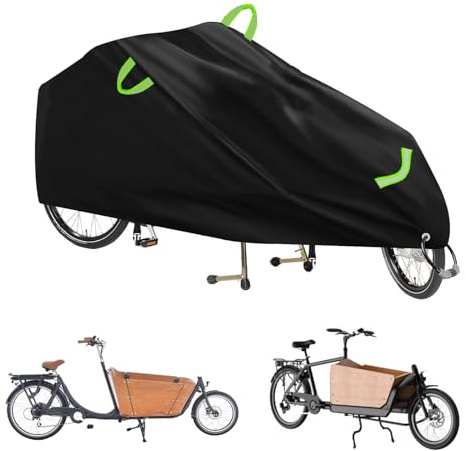 Lasthjulsskydd, vattentät cykelpresenning av 420D slitstarkt material med UV-skydd vindtätt cykelskydd för spår och tvåspår lasthjul