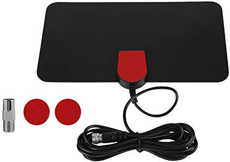 Delaman Digital TV Antenna, TV Aerial TV Ariels Indoor Digital TV Aerial for Smart TV Digital TV Aerial Indoor LAN-1071 ATSC/DVB-T2 Universal 1080P/4K FULL HD Indoor Digital TV Antenna