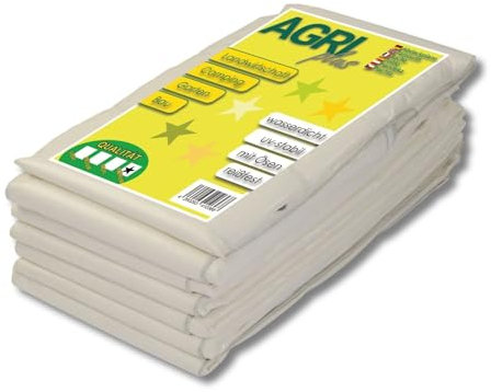 AGRI plus Gewebeplane mit Ösen I 10 x 12 m I Verschiedene Größen I 250 g/m² Folienstärke I Stabile & Reißfeste Abdeckplane I Allzweckplane für den Außenbereich I Plane wasserdicht & UV-stabil