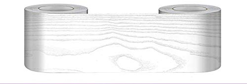 Bordo carta da parati Quercia bianca autoadesiva Bordo Decorativo Autoadesivo cucina bagno Wall Decor 12cm X 500cm