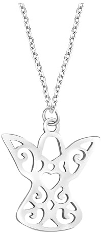 SOFIA MILANI - Collar para Mujeres en Plata de Ley 925 - Colgante de Ángel de la Guarda - N0423