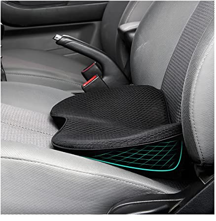 CGEAMDY Keilkissen Autositz Sitzkeilkissen für Auto, Autositzkissen Memory Foam Keilkissen, Ergonomisches Memory Foam Kissen, für Auto, Bürostuhl, Bett (Schwarz)