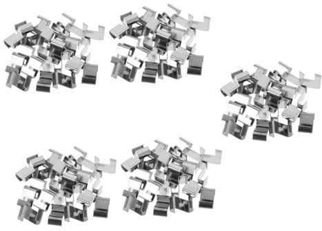 GLEAVI 125pezzi Clip Di Fissaggio Acciaio Inossidabile Per Pannelli Di Serra Da Clip z Per Manutenzione e Riparazione Supporto Stabile e Rimovibile Per Pannelli Di Resistente e Durevole