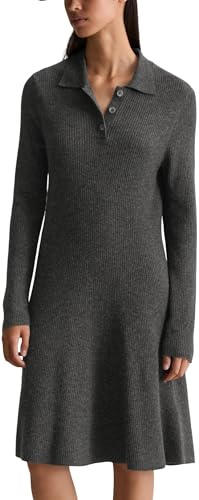 Marc OߴPolo Denim femmes robe en tricot à col en tricot plat coupe évasée