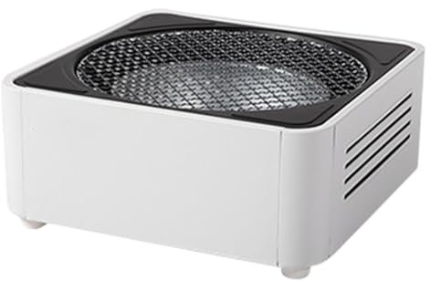 Poêle de camping portable – Grill rond pour barbecue domestique, fumoir de table | Poêle à charbon de bois domestique pour la maison, le camping l'extérieur