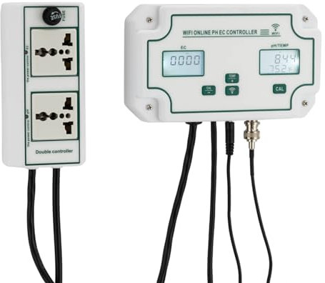 Medidor de calidad del agua Guardian Monitor pH Wassertester EC Monitor de temperatura para acuario, piscina, agricultura con WiFi, monitorización en tiempo real 0-14 pH 0-19000 µS/cm 0-50 °C