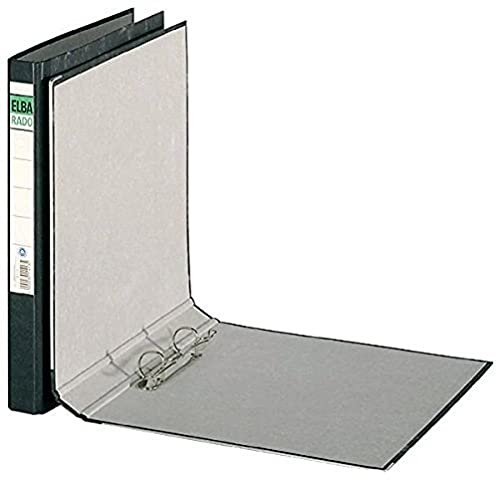 ELBA 11413 Ordner rado, DIN A4, schwarz, 2-Ring-Combimechanik