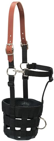 Weaver Leather 65-2345 Grazing Muzzle, Average, Black Medium