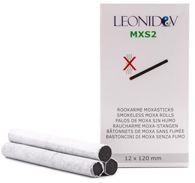Leonidov® Moxa-Rollen Raucharm – Premium Moxazigarren für Moxibustion, Effiziente und Saubere Anwendung