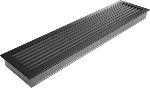 KRATKI ventilationsgaller eldstadsgaller FRESH 17cm x 70cm grafit