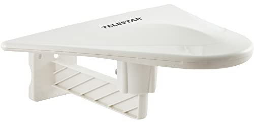Telestar 5102220 ANTENNA 10 aktive Aussenantenne (DVB-T/DVB-T2, FullHD, Verstärkung: 51 dB, LTE Filter) weiss