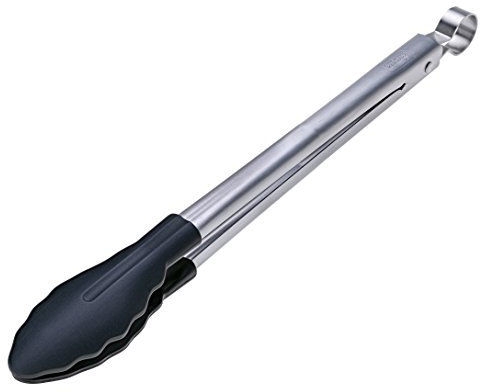 Lurch 33416 All-in-One Zange / Küchenzange mit Antihaft-Enden (Nylon) aus Edelstahl, universell einsetzbar, 30,5 cm