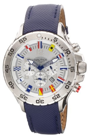 Nautica N16530G NST Reloj cronógrafo Azul de Poliuretano para Hombre