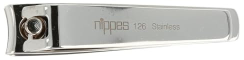 nippes Solingen Nagelknipser für Fingernägel | Vernickelter, gehärteter Stahl | Länge 60 mm | Fingernagel Knipser | Nagelpflege Knipser