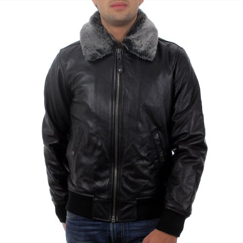 Schott NYC Men's Lc930d Blouson, Black, Small