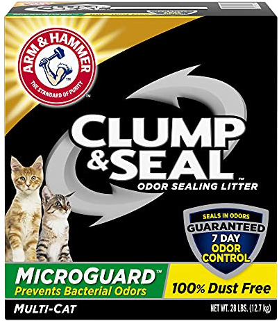 Arm & Hammer Clump & Seal MicroGuard Cat Litter, 28lb