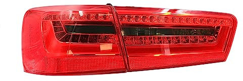 Finest Folia Rückleuchten Folie Set Aufkleber Tönungsfolie Heckleuchten Passgenau zugeschnitten für LED Rückleuchte Selbstklebend Kfz Auto Zubehör C062 (Dark Grey)